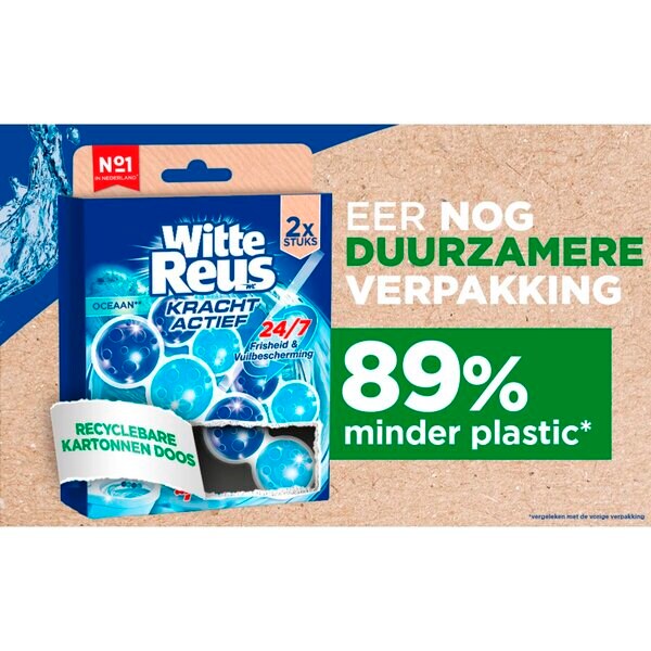 Biely toaletný blok Giant Power Active Ocean 10 x 2 kusy