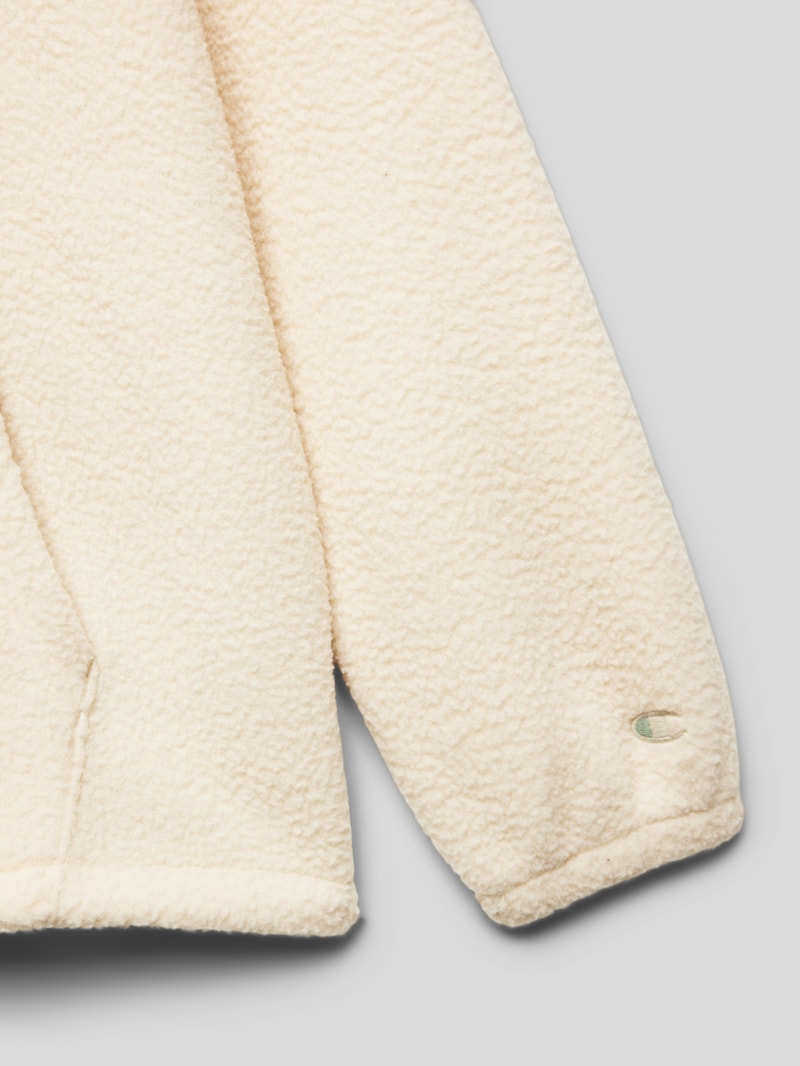 Hoodie mit Label-Stitching Modell 'Rochester' in sand