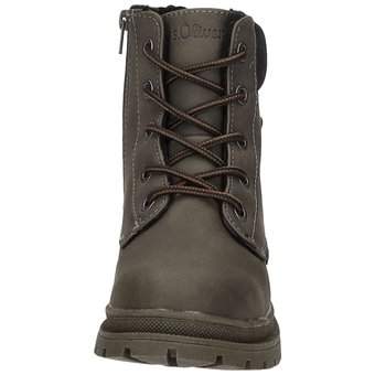 s.Oliver Schnür Boots in grün