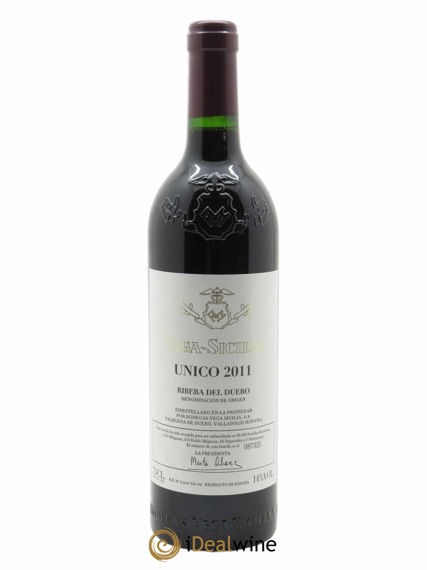 Ribera Del Duero DO Vega Sicilia Unico Famille Alvarez (CBO à partir de 6 bts) 2011 - Lot de 1 Bouteille