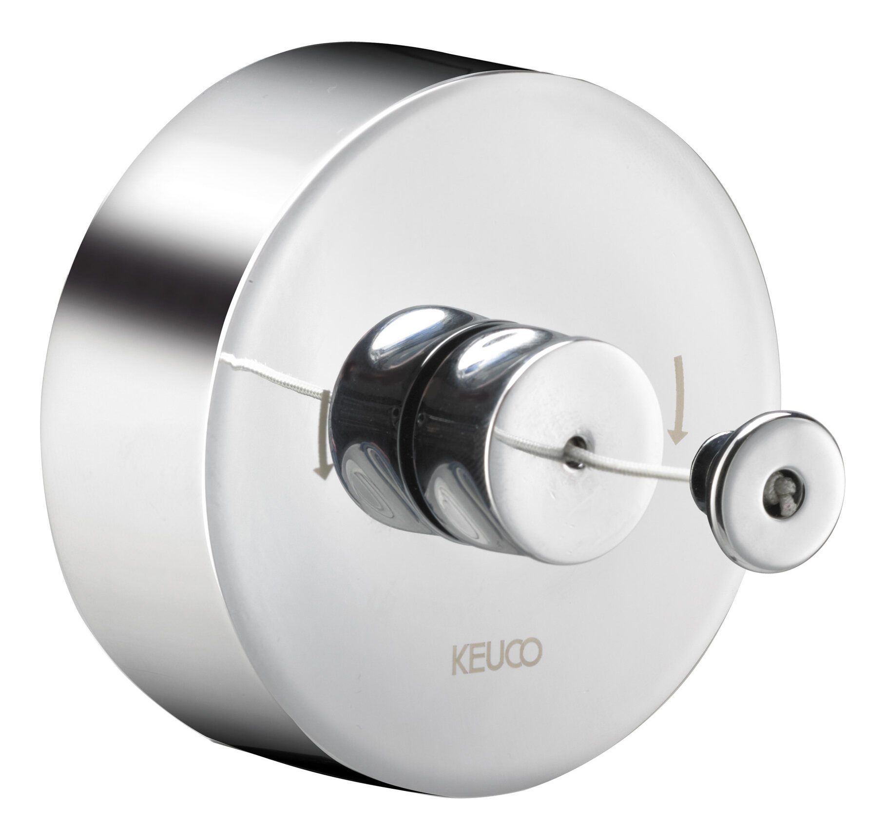 Keuco Wand-Wäscheleine Plan / Universal, Wäscheleine - Edelstahl / Verchromt