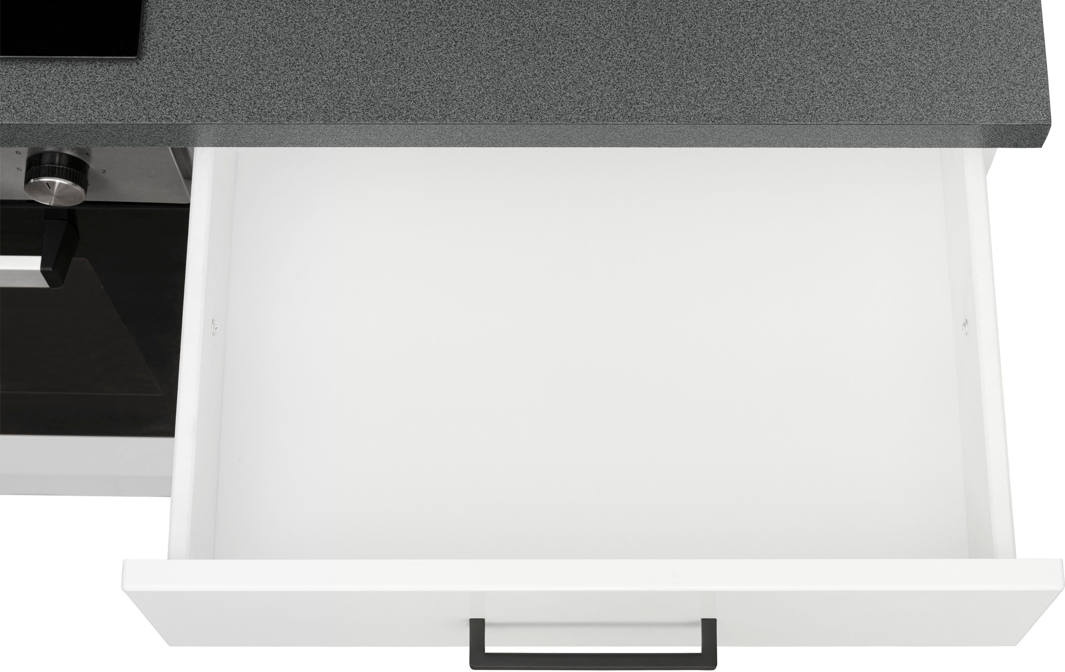 HELD MÖBEL Winkelküche Trier, mit E-Geräten, Stellbreite 220/270 cm