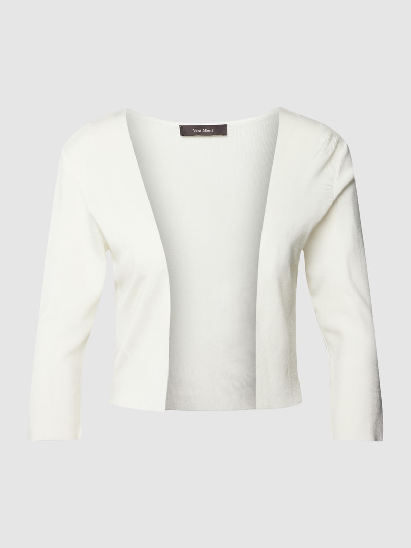 Cropped Jacke aus Viskose-Mix in offwhite