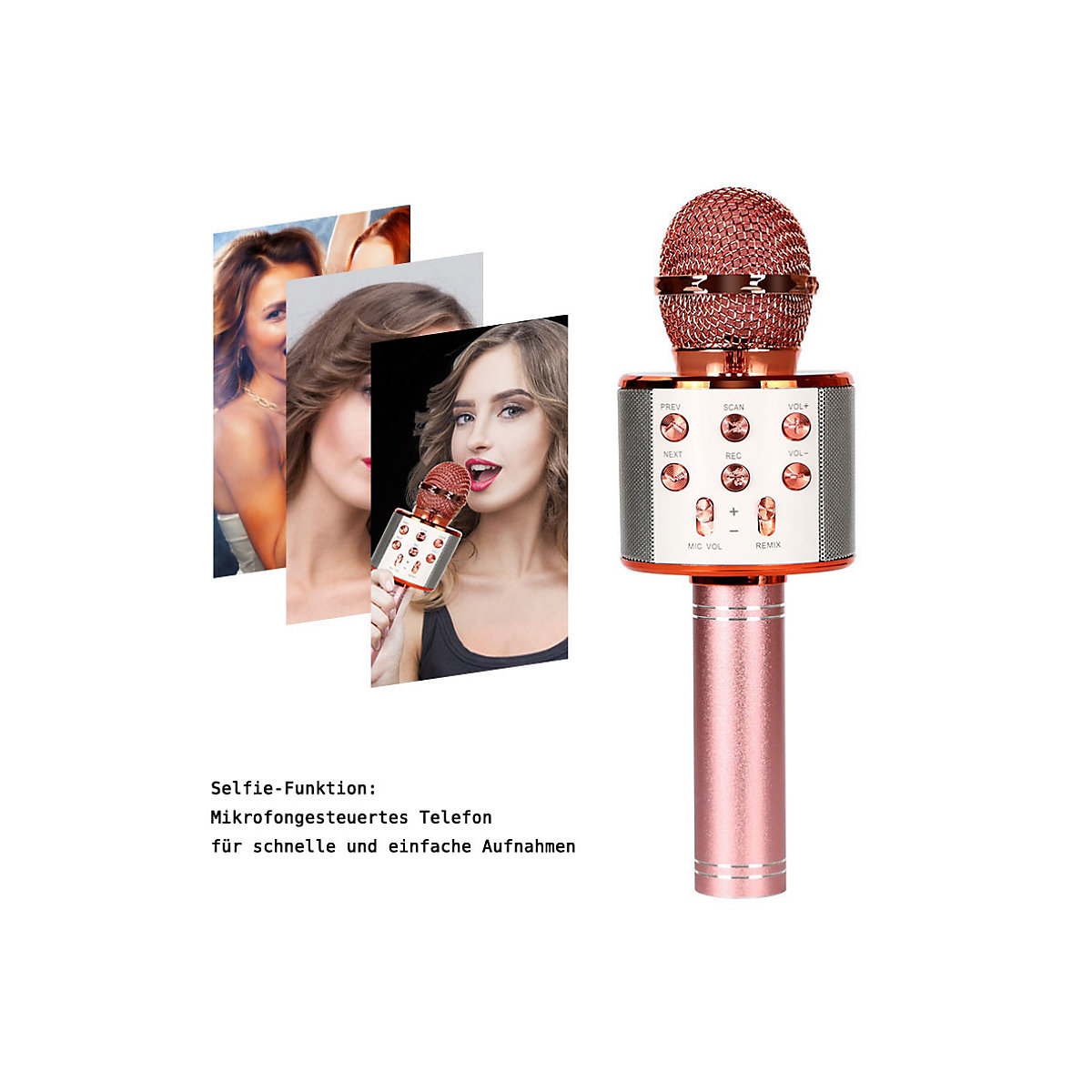 Wireless Bluetooth Karaoke Mikrofon Handheld Pro Lautsprecher Handheld Mic USB-Player KTV