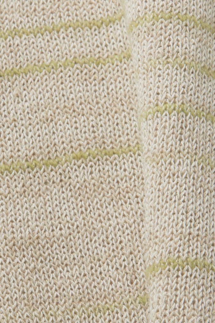 Mehrfarbiger Pullover, Leinenmix