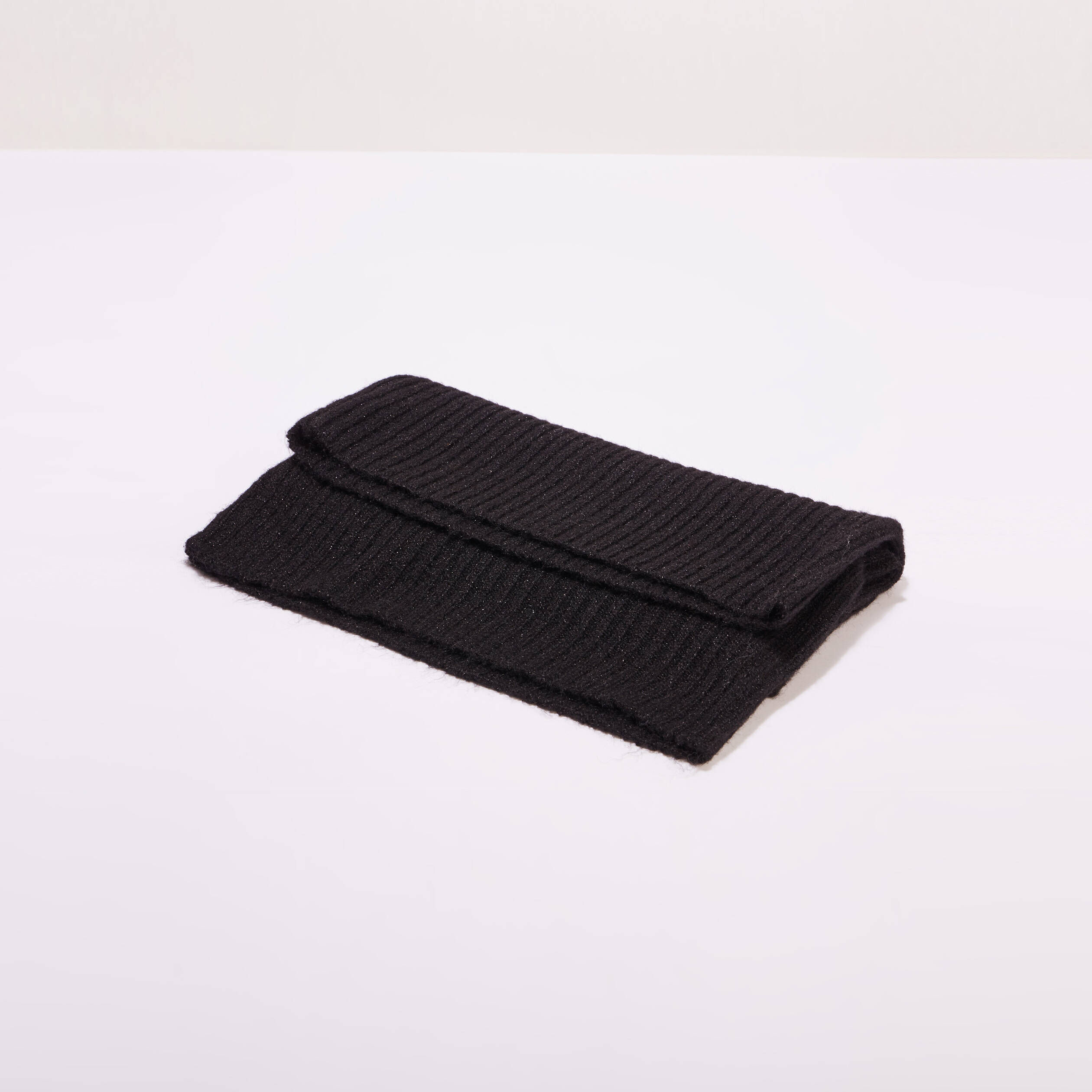 Snood tricoté côtelé noir femme | Cache Cache