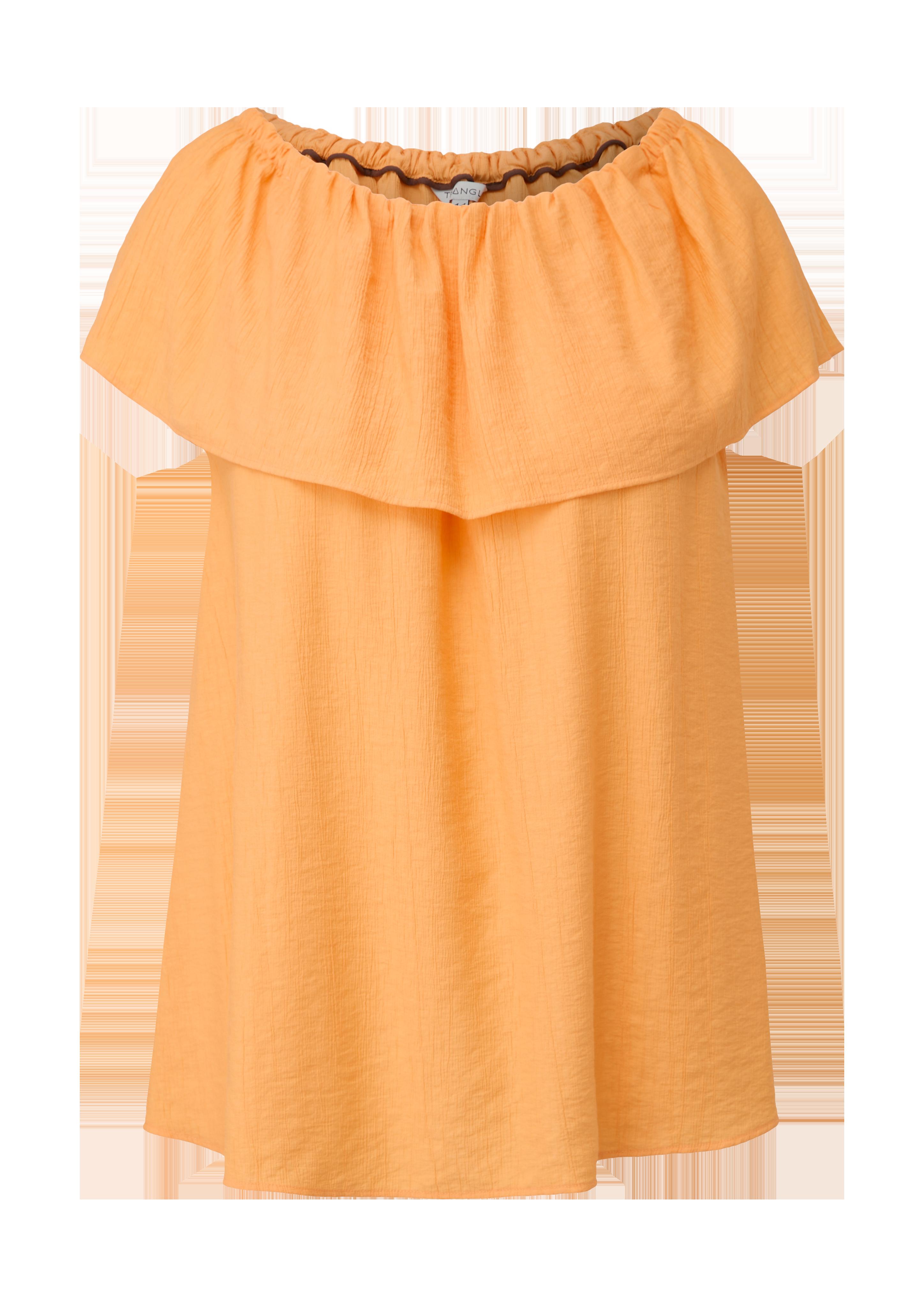 Crinkle-Bluse mit Carmenausschnitt  2130979-2129