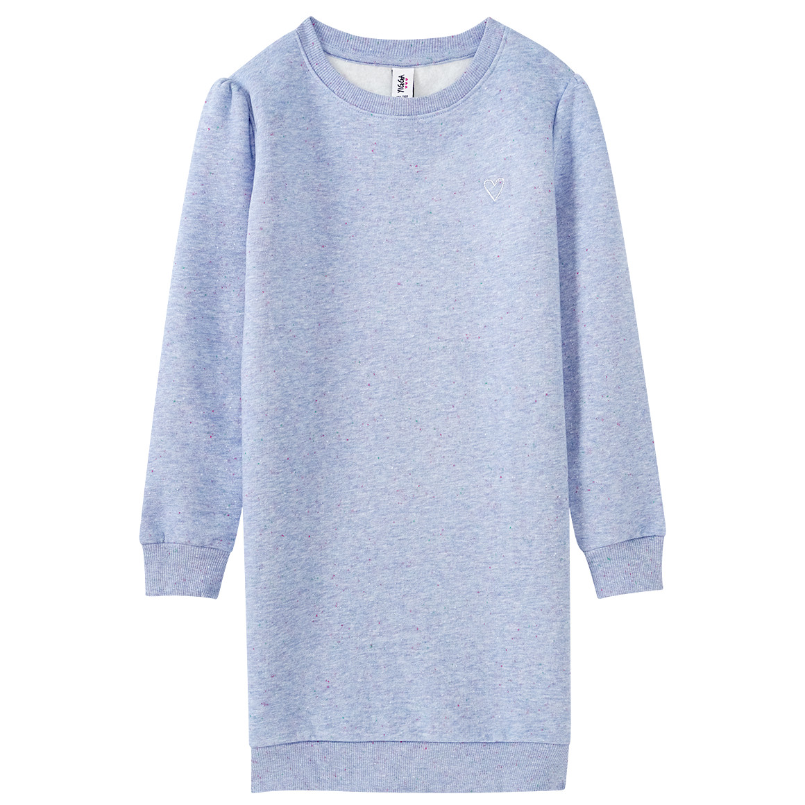 Mädchen Sweatkleid mit kleiner Stickerei