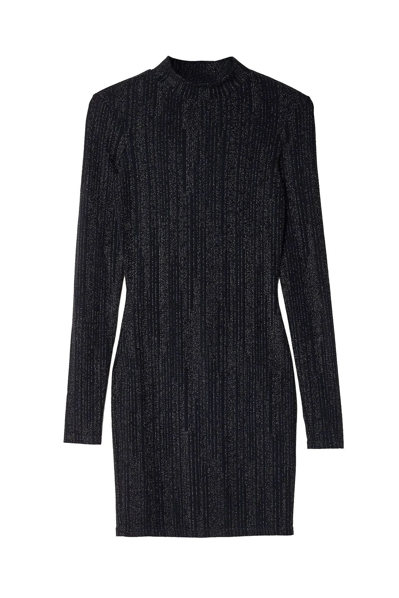 Jacquard-Minikleid mit Glitzer