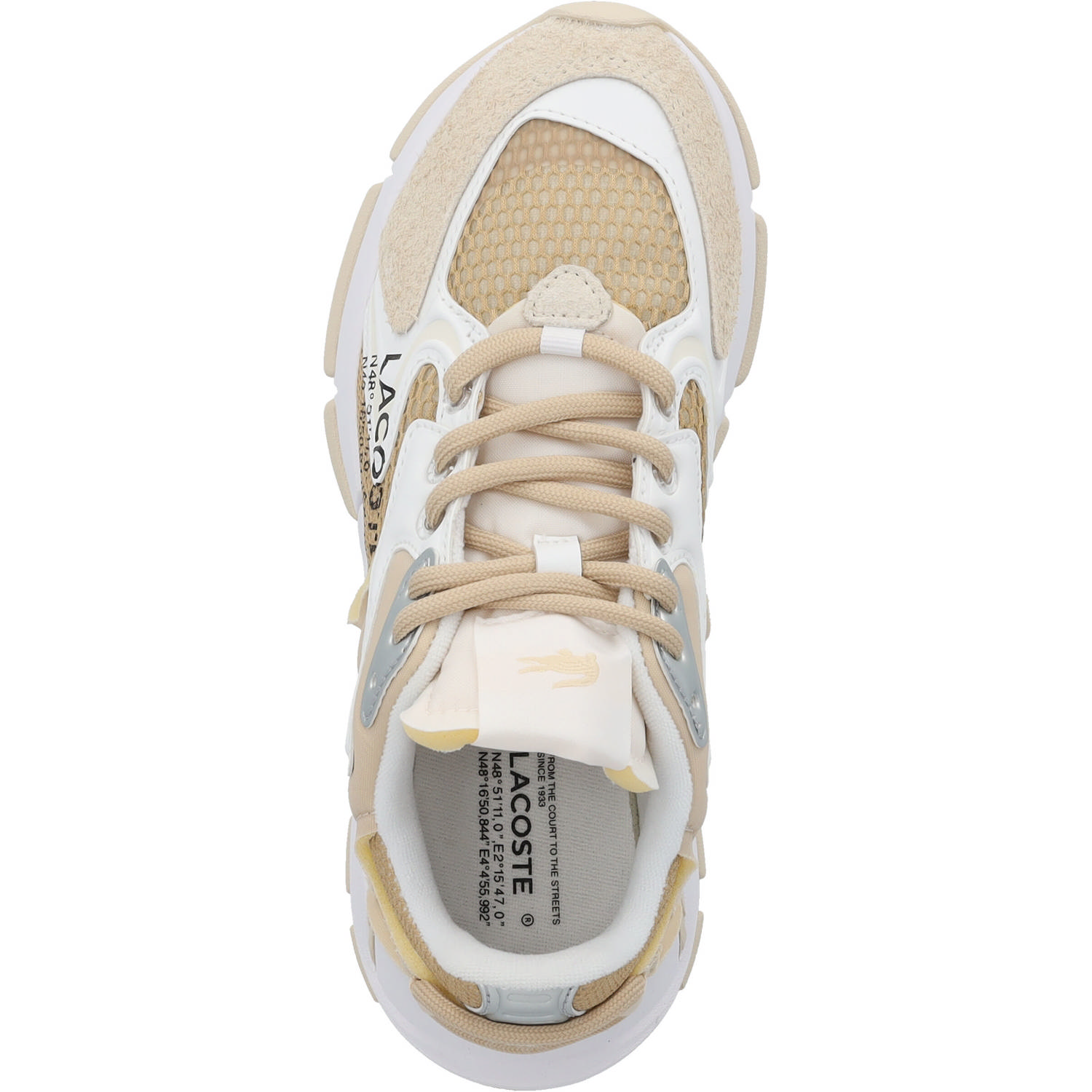 Lacoste L003 Neo It 47SFA0093, Schnürschuhe, Damen, Beige