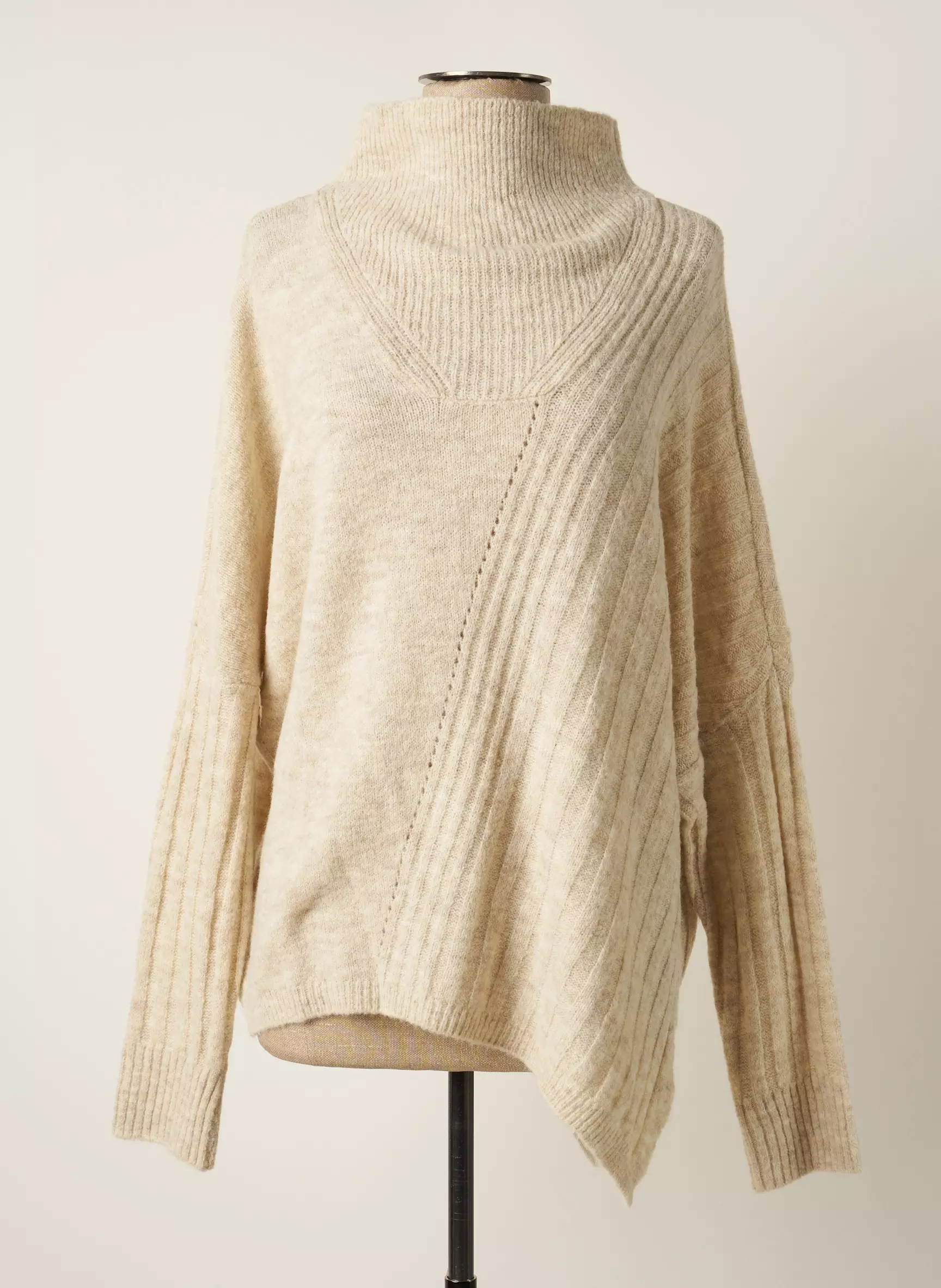 Lola Espeleta Pull Tuniques Femme couleur beige