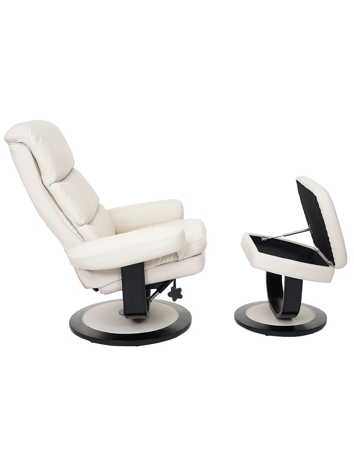 MCW Relaxsessel C16 mit Staufach, Kunstleder creme günstig kaufen onesize