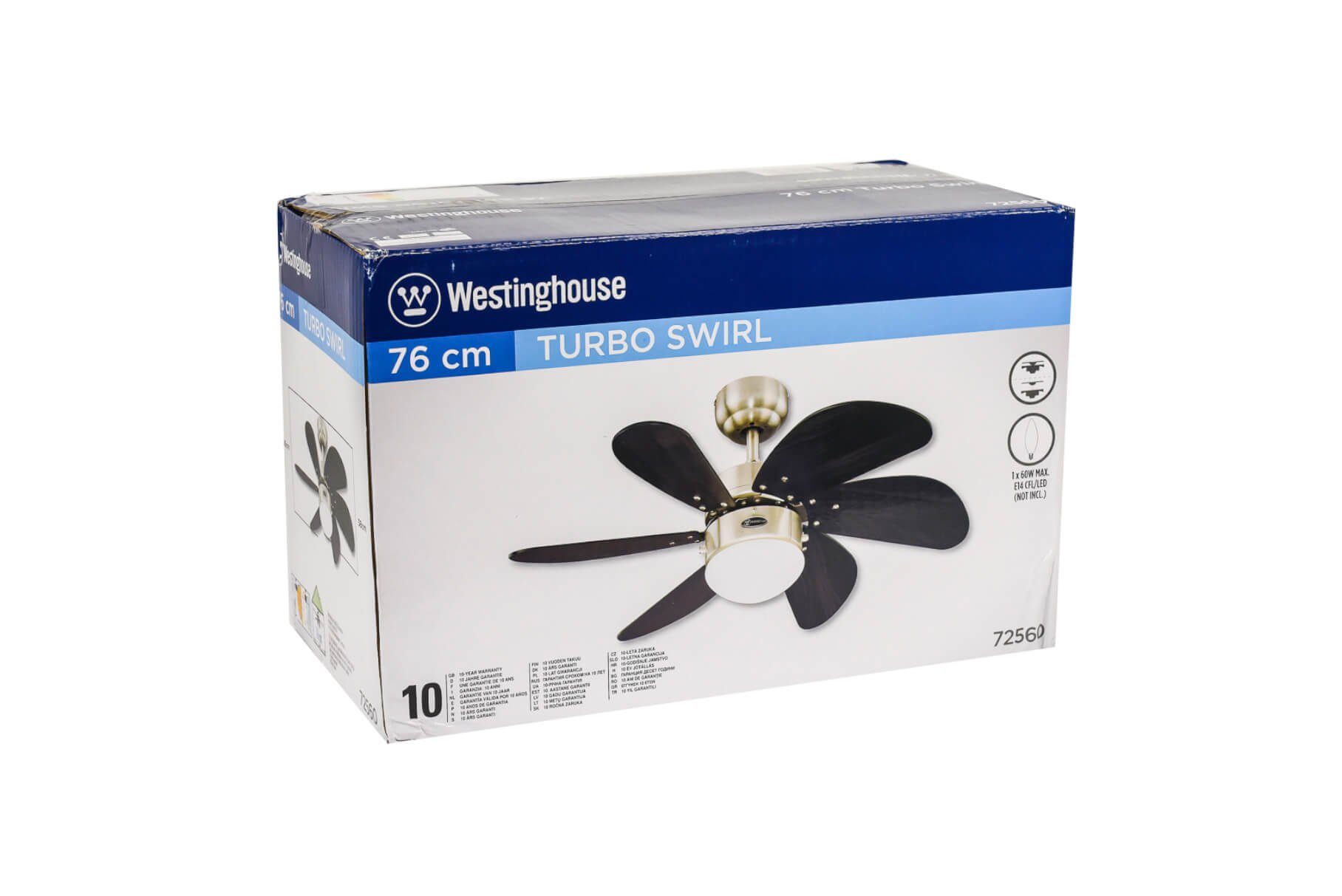 Westinghouse Deckenventilator Turbo Swirl, Mit Zugschnur