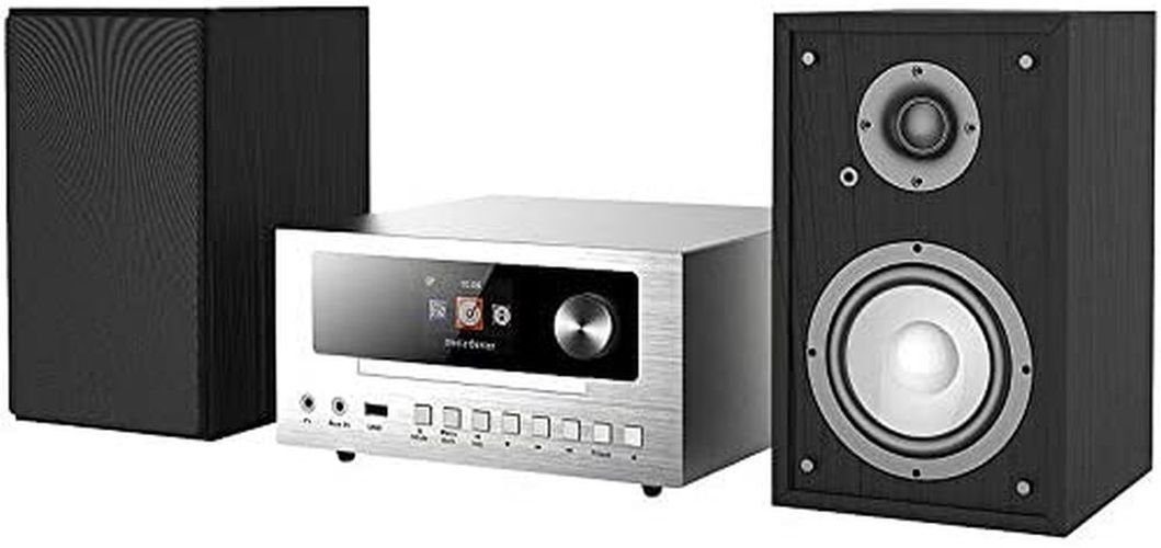 auvisio IRS-500.CD Micro-Stereoanlage mit Webradio, DAB+, FM, CD, Bluetooth Stereoanlage (Internetradio, DAB+, FM, Bluetooth 5.0, CD-Player)