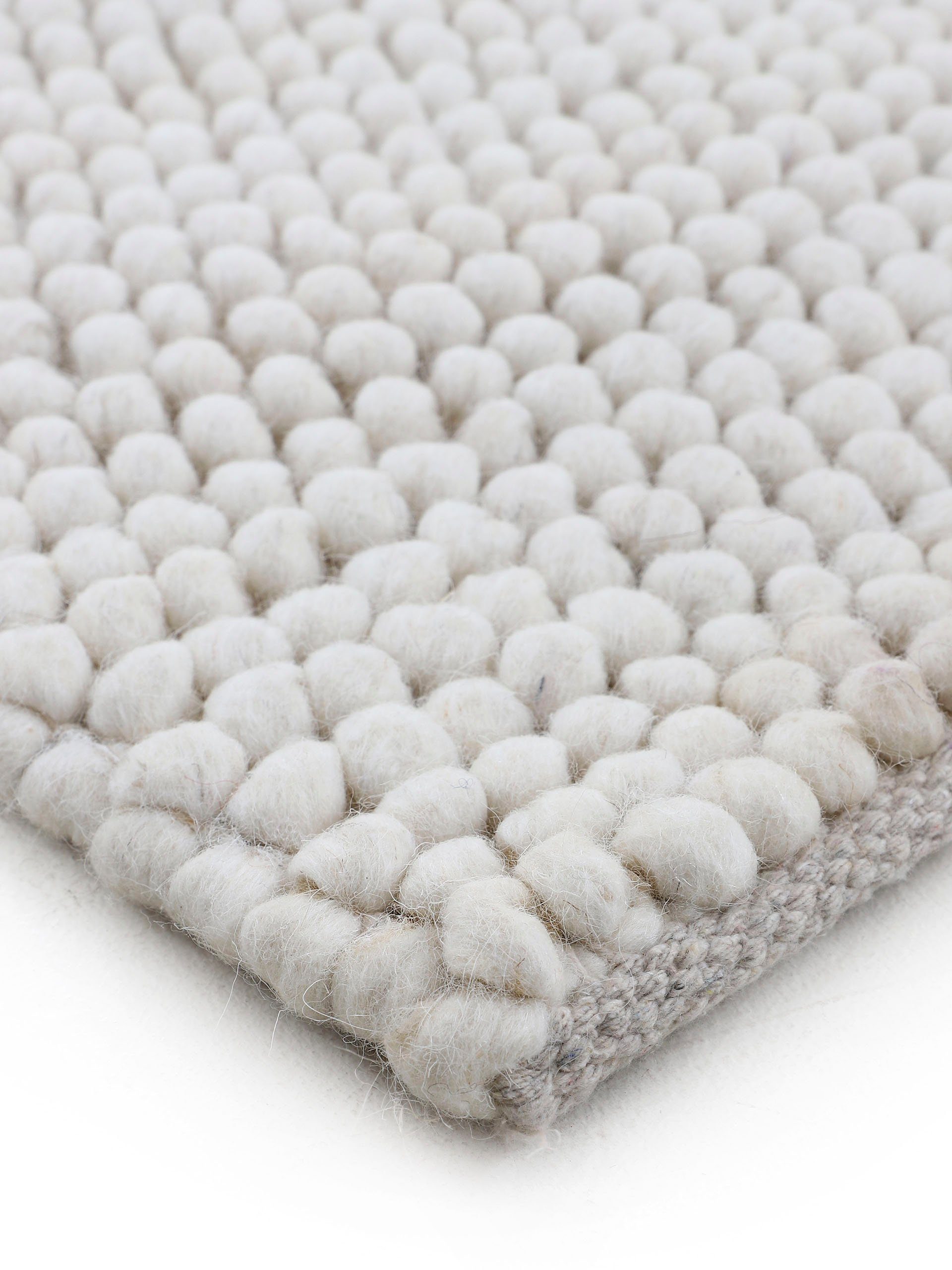 Teppich Calo, carpetfine, rechteckig, Höhe: 16 mm, Handweb Teppich, Uni Farben, meliert, handgewebt, 70% Wolle