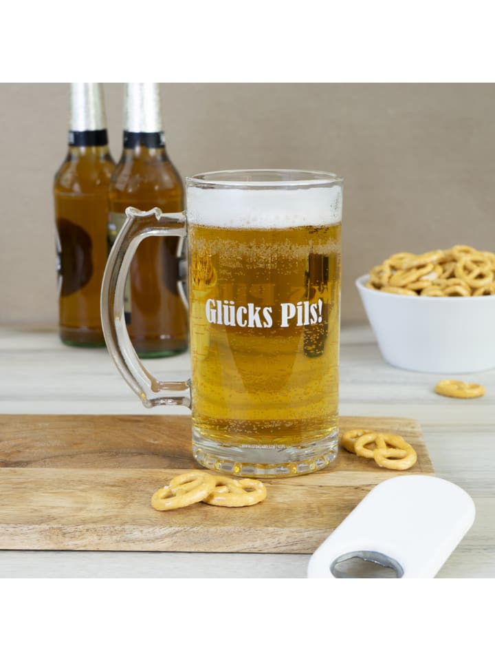 Geda Labels Bierkrug Glücks Pils in Klar - 500ml günstig kaufen onesize