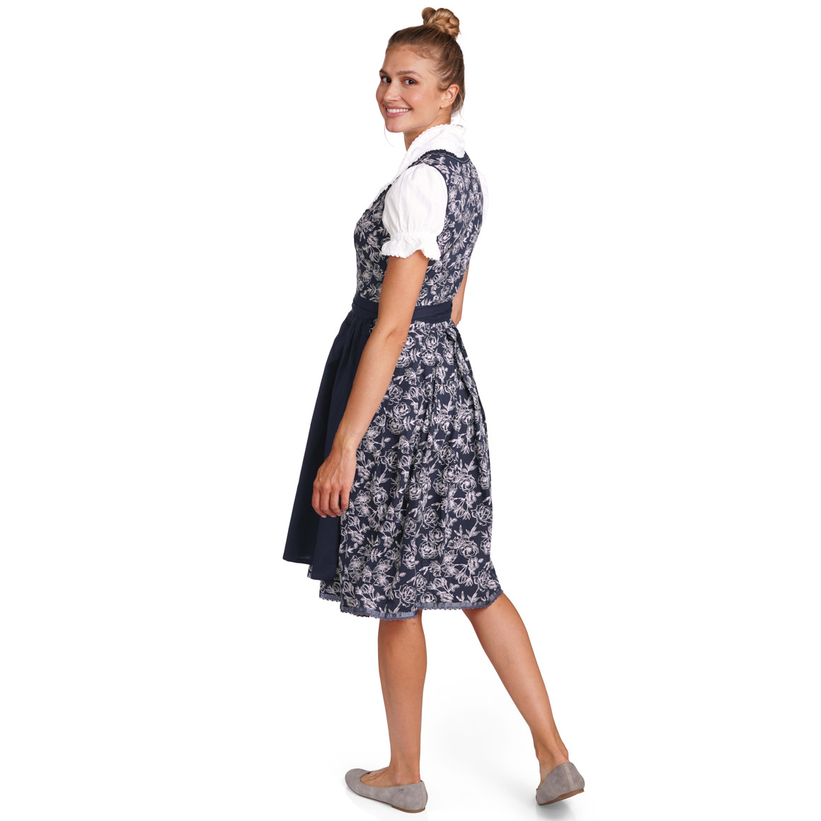Damen Dirndl, Bluse und Schürze