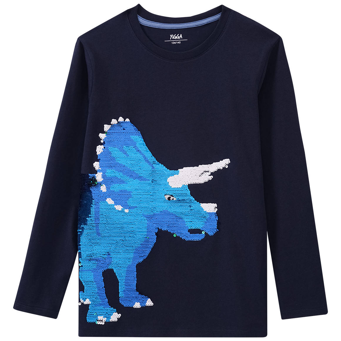 Jungen Langarmshirt mit Wendepailletten