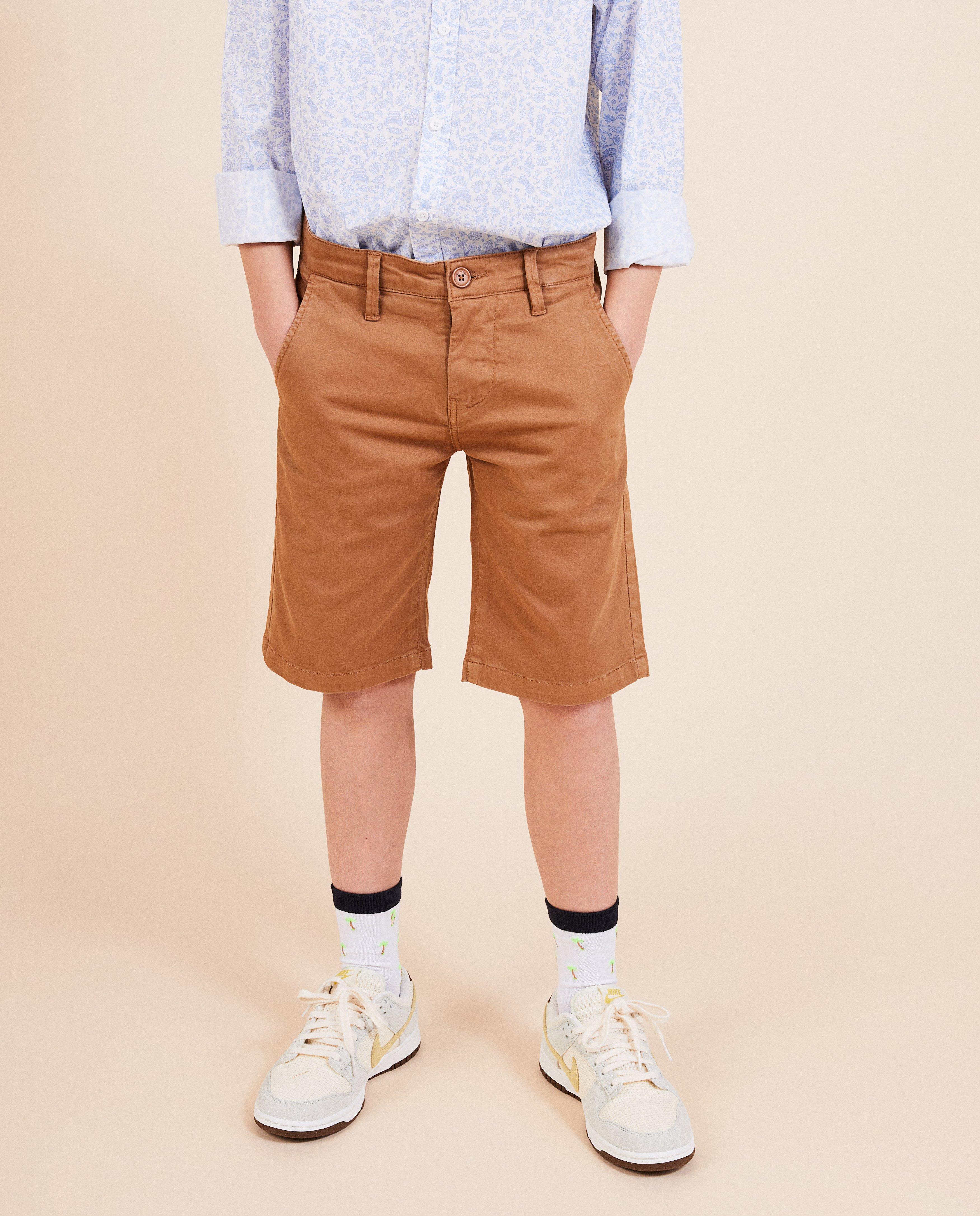 Pantaloni scurți Kidz Nation Brown, maro festiv