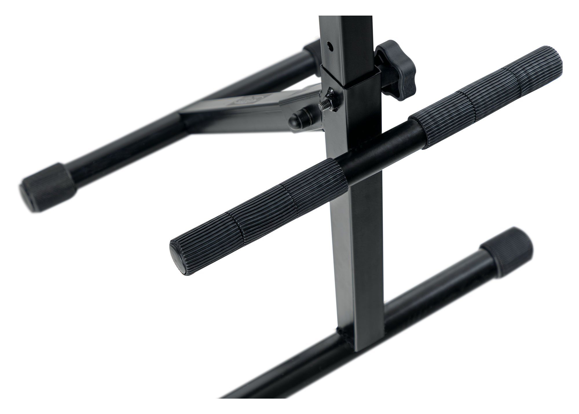 Classic Cantabile Stehhilfe ST-200 PRO Stehhilfe Stehstuhl Stehsitz Bügelstuhl (massives Stahlgestell, Gummifüßen, Sitzhöhe 5-stufig, 57 - 81 cm einstellbar, Sitzfläche BxHxT: 41 x 8,5 x 37 cm) schwarz