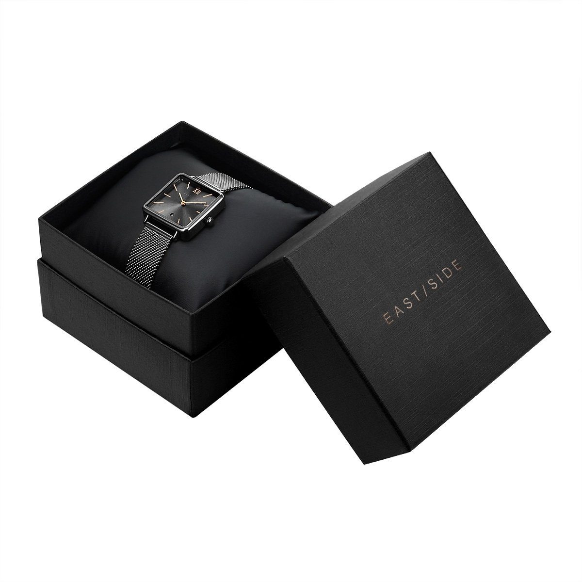 Eastside Automatikuhr Grand anthrazit, mit Edelstahl-Armband