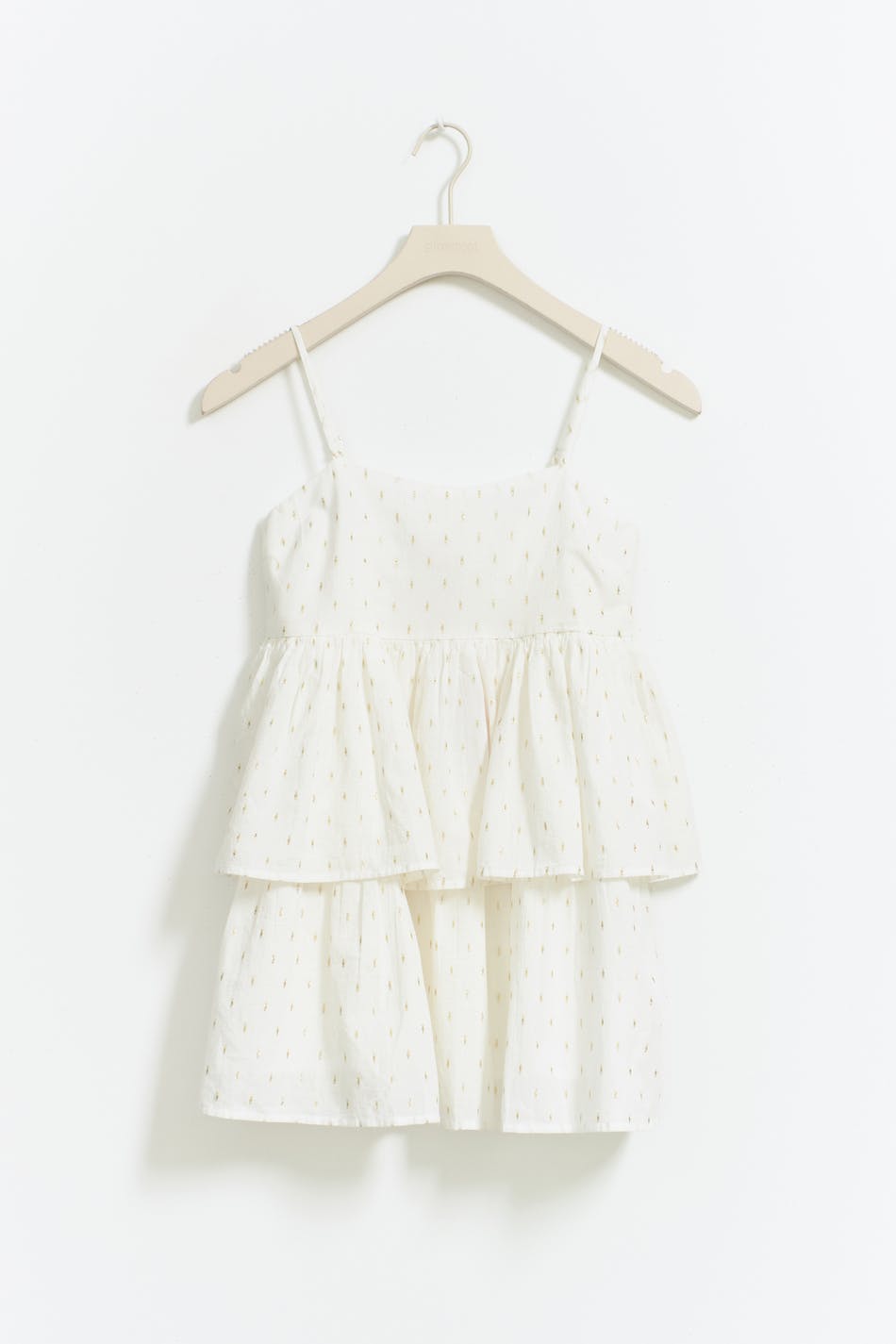 Y lurex frill dress