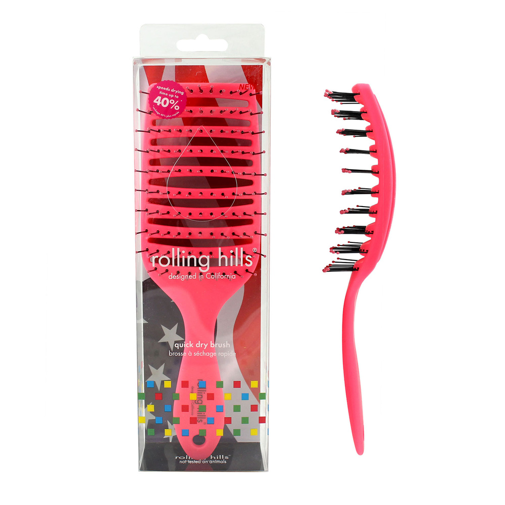 rolling hills Quick Dry Brush Pink Brosse
