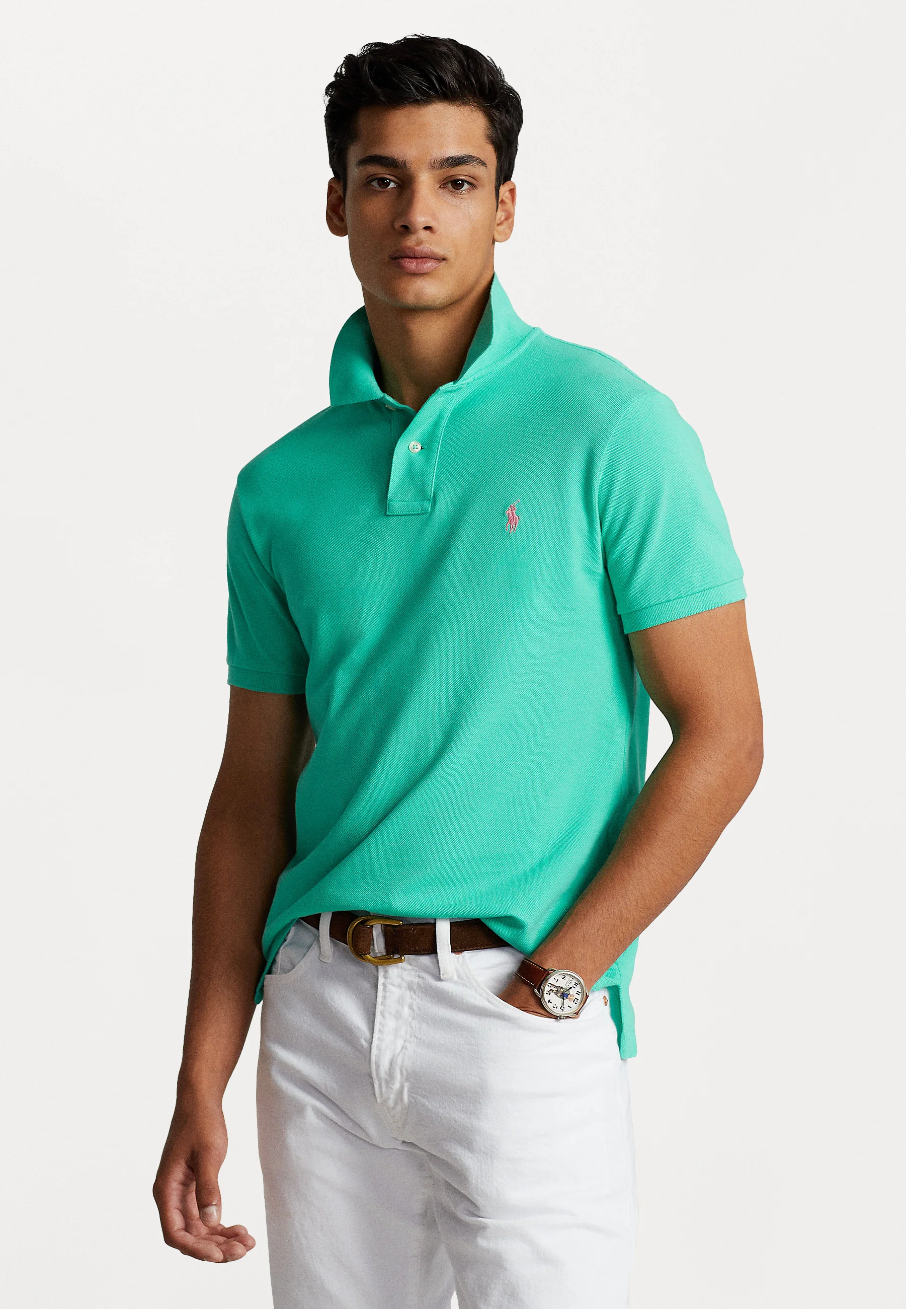 Polo Ralph Lauren Camisa polo de malla ajustada personalizada - Polo