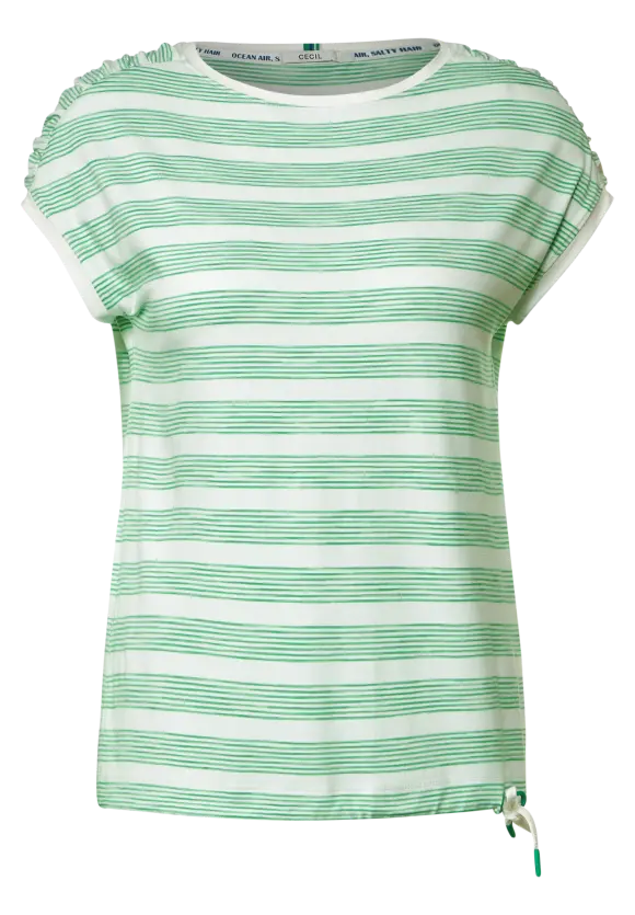 CECIL Shirt mit geraffter Schulter
