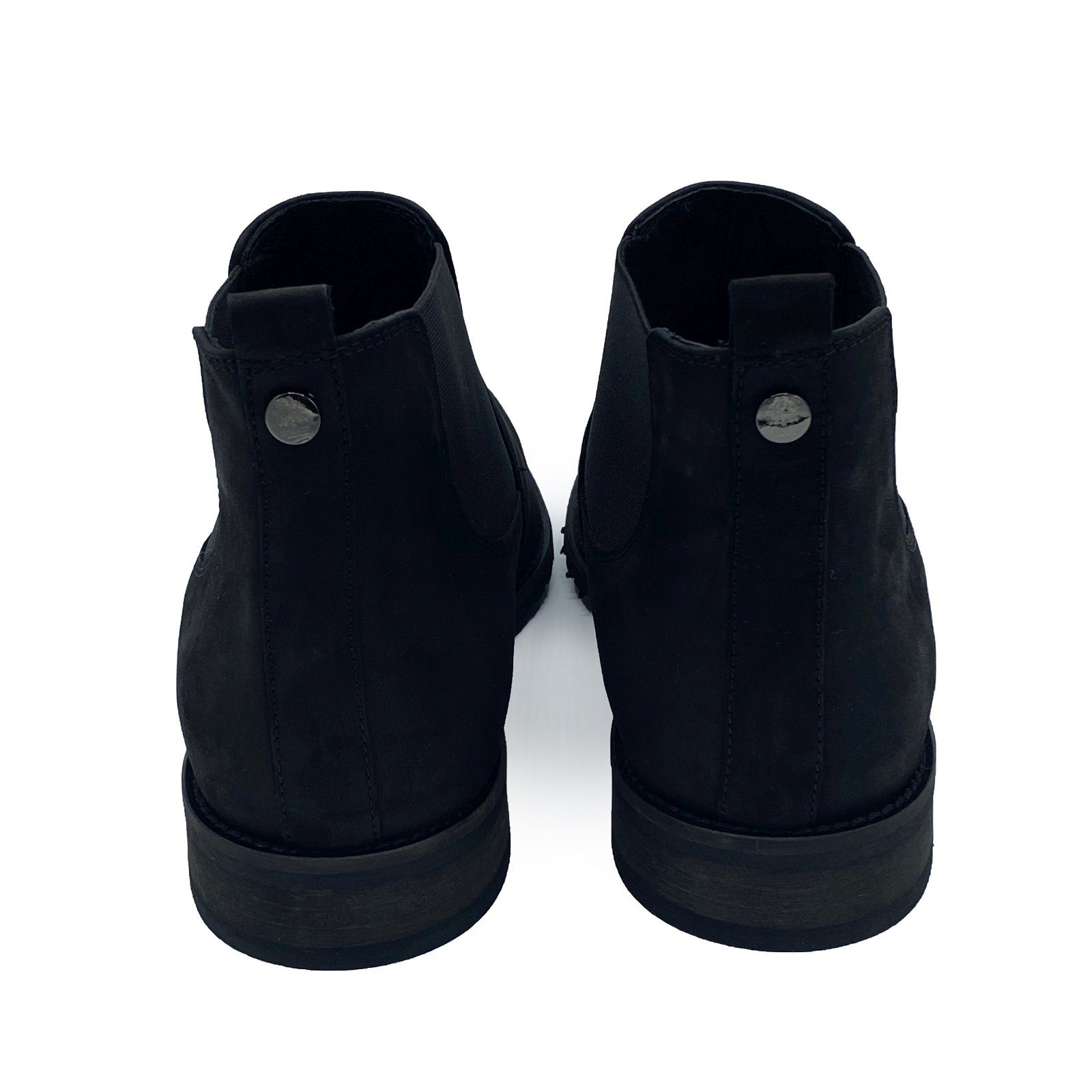 Hollert Herren Stiefelette Modell 702 Veloursleder Classic Schuhe Chelseaboots
