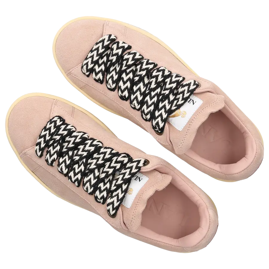 Lanvin - Sneaker low CURB LITE Veloursleder - pink
