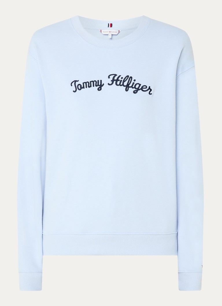 Pulover Tommy Hilfiger cu logo brodat
