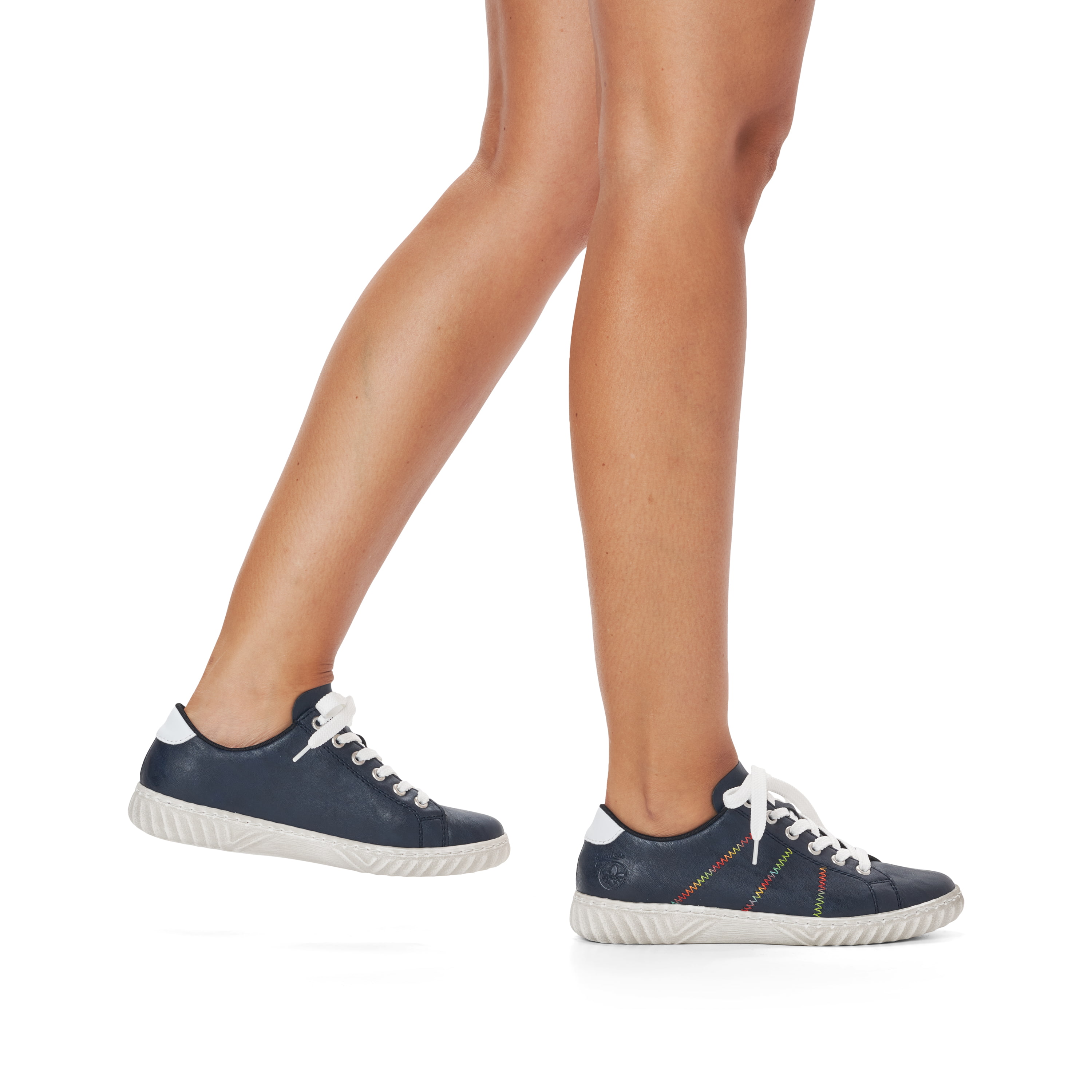 Rieker Damen Schnürschuhe marineblau