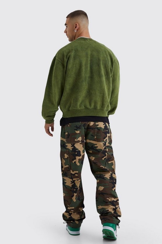 Lockere Camouflage Cargo-Hose