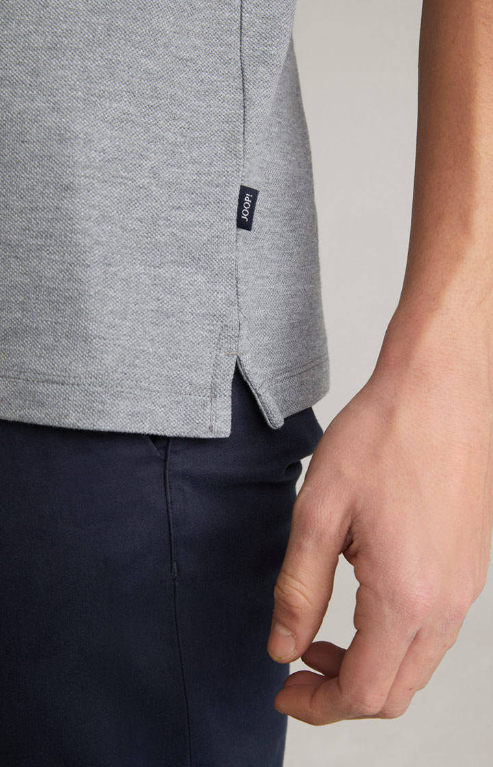 Poloshirt Beeke in Silbergrau