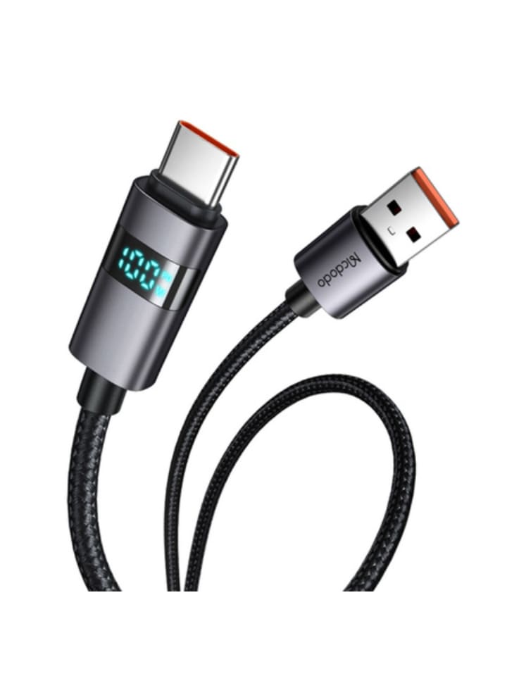 Mcdodo Mcdodo CA-6520 USB-A auf USB-C Kabel, 1,2m, 100W, 6A, Schnellladen in Schwarz günstig kaufen 120 cm