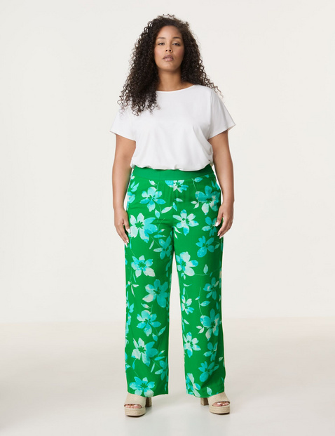 Palazzohose mit Floral-Print