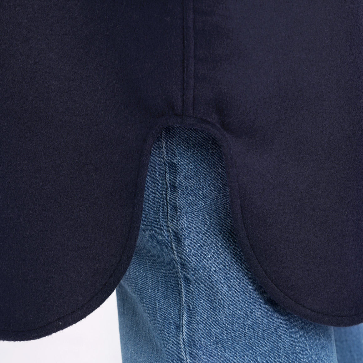 Damen Hemdjacke lang geschnitten