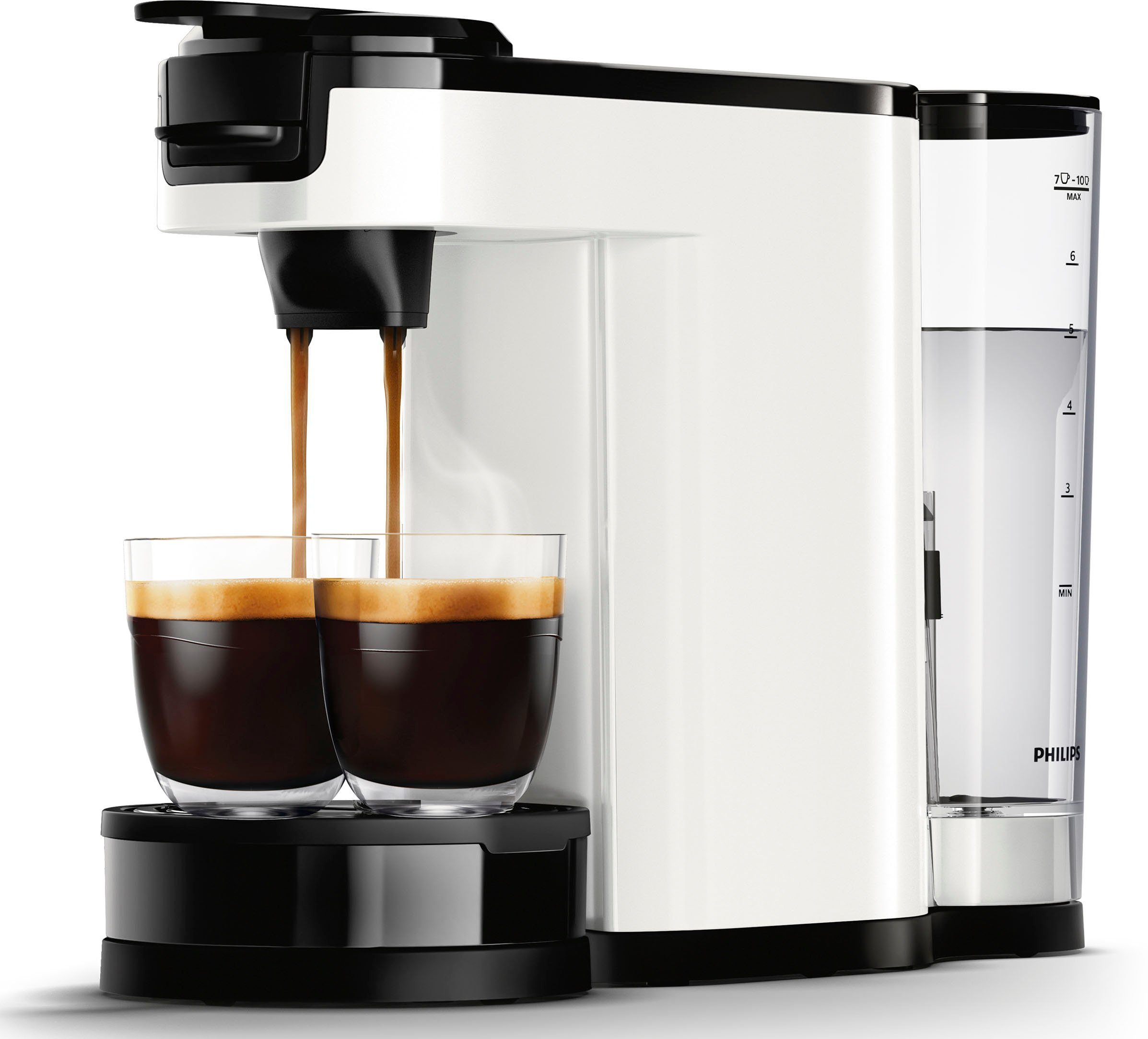 Philips Senseo Kaffeepadmaschine Switch HD6592/04, 1l Kaffeekanne, inkl. Kaffeepaddose im Wert von 9,90 € UVP