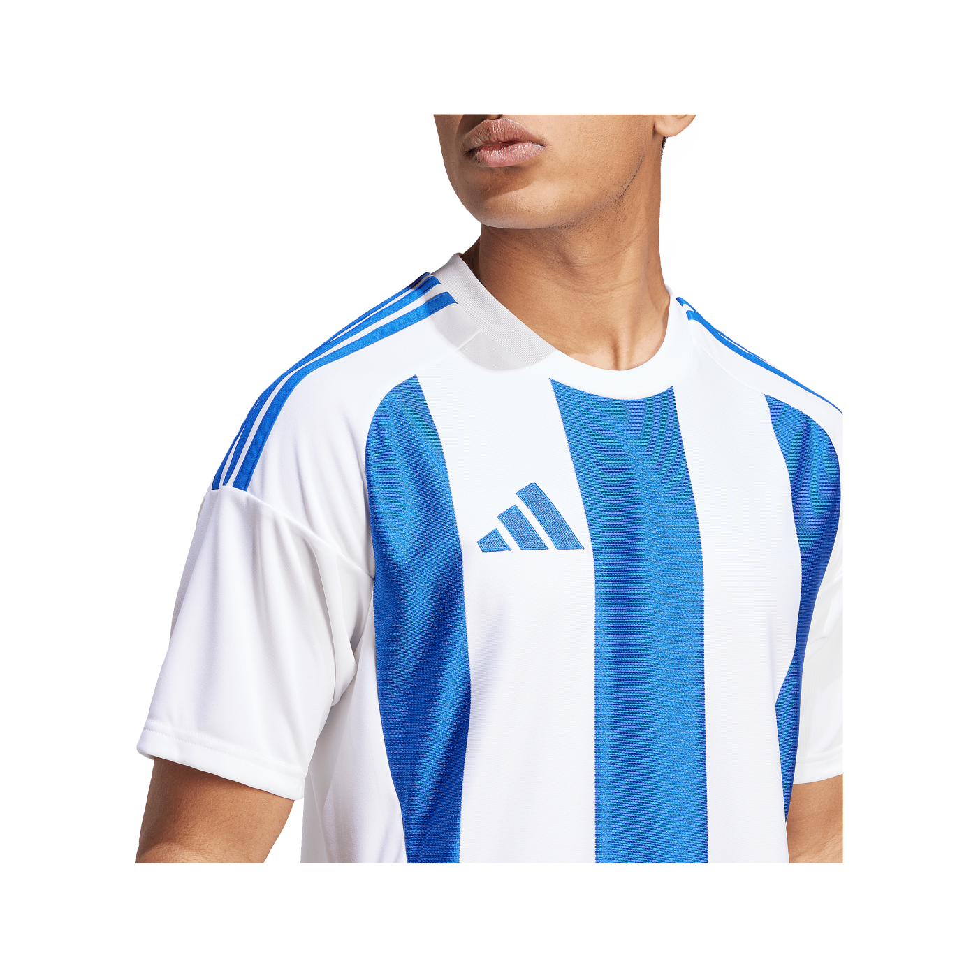 adidas Striped 24 Trikot Weiss Blau