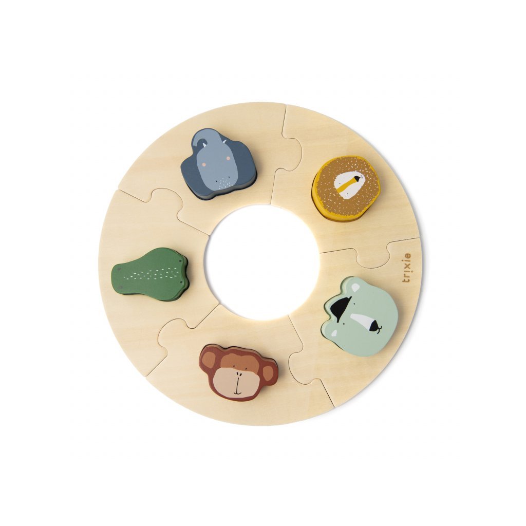 Trixie Holzpuzzle, rund