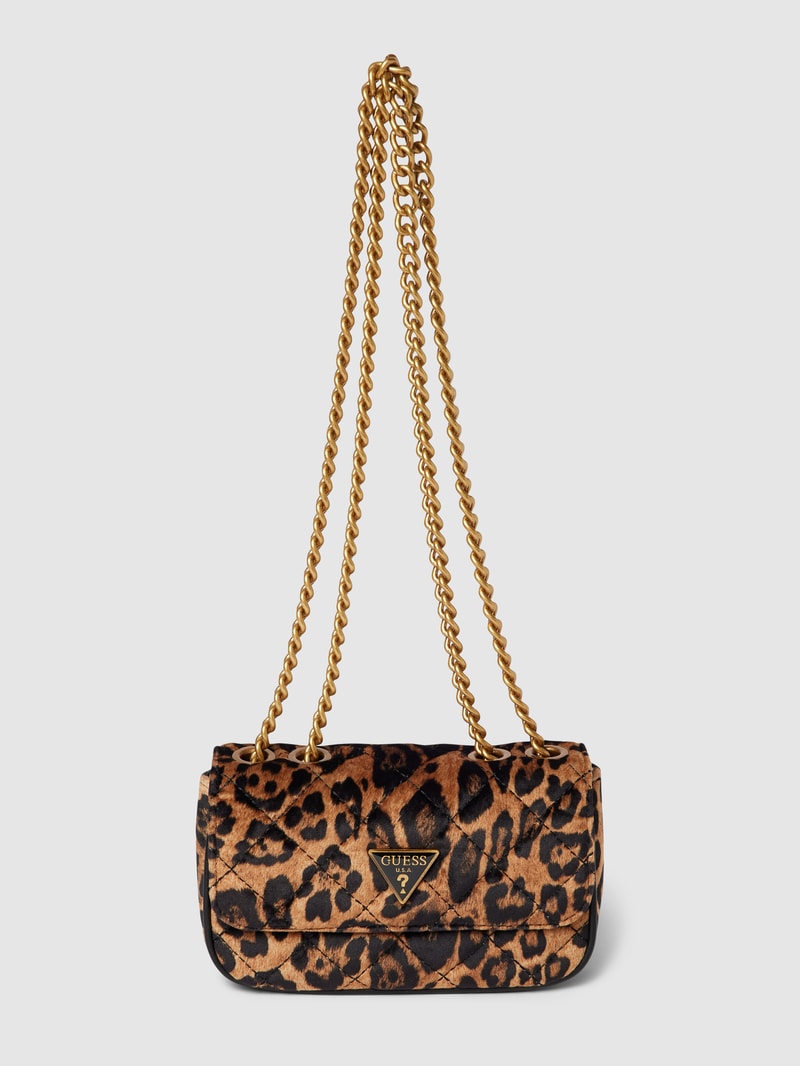 Handtasche mit Animal-Print Modell 'CESSILY' in dunkelgelb