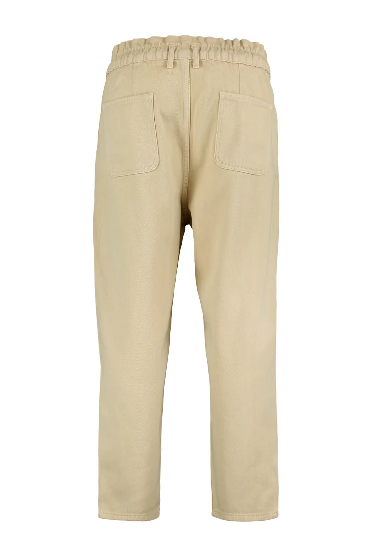 Trendyol Curve  Beige Mom-Jeans mit hoher Taille und elastischem Bund TBBAW23CJ00037