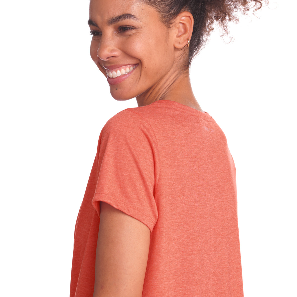 Damen Sport-T-Shirt mit Knotendetail