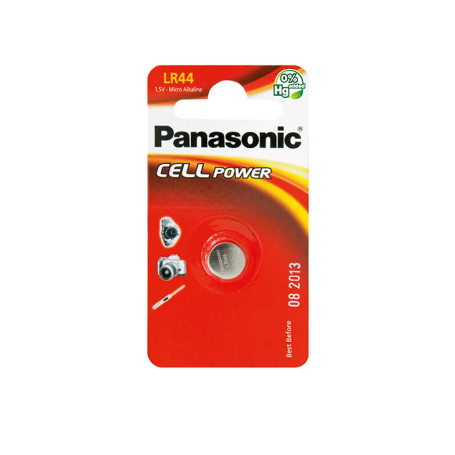 Panasonic Cell Power Alkali Micro Knopfzelle LR44L/1BP, 1,5 V, 1 Stück - ATU