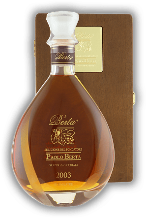 Berta Paolo Berta Selezione del Fondatore 2003 Holzkiste Berta Paolo Berta Selezione del Fondatore 2003 Holzkiste Ein bemerkenswerter Grappa für den speziellen Moment. Jahrgang 2003 - 0,7	 Liter - Vol 43%