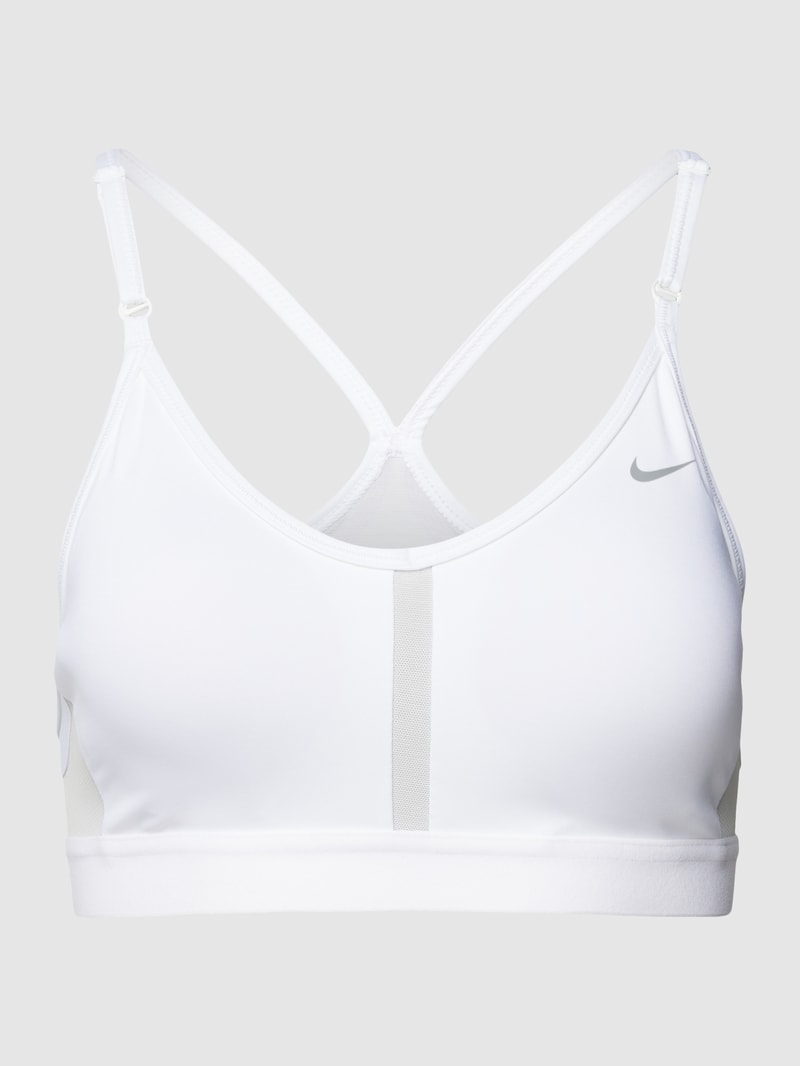 Bustier mit Label-Print in weiss