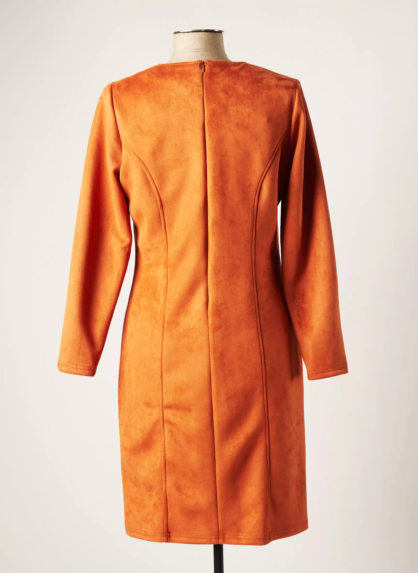 Meri Esca Robes Mi Longues Femme couleur orange