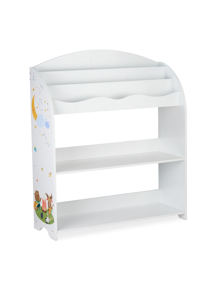 relaxdays Kinderregal Lagerfeuer in Bunt - (B)82,5 x (H)98 x (T)30 cm günstig kaufen onesize