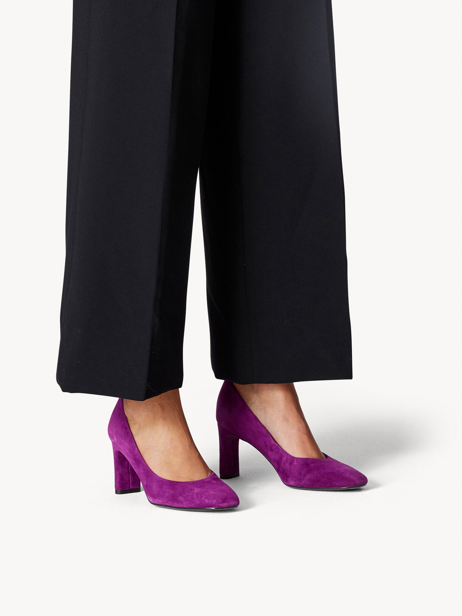 Escarpin en cuir - rose fuchsia